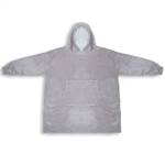 Sherpa Hoodie Decke TRONDHEIM Grau