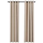 Rideau (lot de 2) 3003241 Beige - Hauteur : 225 cm