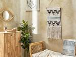 Suspension murale en tissu FAZILPUR Beige - Noir - Bleu - Fibres naturelles - 42 x 113 x 2 cm