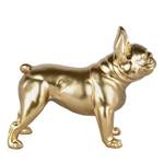 Bulldogge Harz-Skulptur Franz枚sische