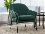 Fauteuil  CERITA Vert - Textile - 81 x 84 x 74 cm