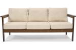 Gartensofa BELLA 3 Beige - Braun - Massivholz - 113 x 70 x 70 cm