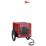 Fahrradanhänger Hund 3028772-1 Rot - 123 x 66 x 63 cm