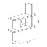 Wandregal Halden Braun - Holzwerkstoff - 50 x 50 x 15 cm