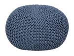 Sitzpouf Runde Blau - 55 x 37 x 55 cm - Kunststoff