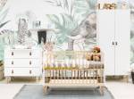 lit Indy Blanc - Bois massif - Bois/Imitation - 67 x 89 x 124 cm