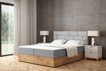 Boxspringbett LOLLY7 Hellgrau - Breite: 149 cm - H4