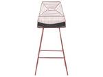 Tabouret de bar BISBEE Noir - Or rose