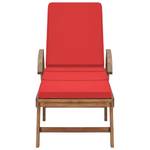 Chaise longue Rouge - Nombre de pièces dans le lot : 2