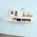 Table murale FWT30-W Blanc - Bois manufacturé - 100 x 40 x 40 cm