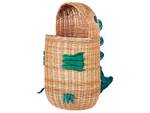 Korb CRADOCK Beige - Blau - Grün - Rattan - 48 x 51 x 48 cm