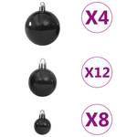 Weihnachtskugel (100er Set) 295555 Schwarz