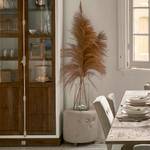 Hocker Bowery linen Flax Beige - Textil - 45 x 46 x 45 cm