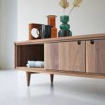 TV-Schrank Jonàk Braun - Massivholz - Holzart/Dekor - 140 x 45 x 45 cm