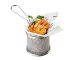 APS Servierkorb Snackholder Silber - 9 x 13 x 19 cm