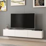 Meuble TV Rigel Blanc - Bois manufacturé - 32 x 30 x 180 cm