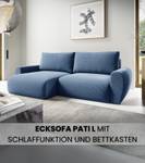 Ecksofa PATI Himmelblau