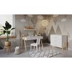 Mitwachsendes Babybett Beige - Massivholz - 66 x 90 x 128 cm