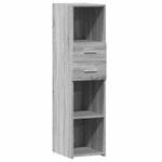 Highboard DE2876 Grau - Holzwerkstoff - 43 x 124 x 30 cm