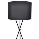 Lampe de plancher Noir - Textile - 38 x 139 x 38 cm