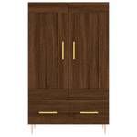 Highboard DE8027 Eiche Schwarzbraun Dekor