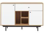 Sideboard ITACA Schwarz - Braun - Weiß - Holzwerkstoff - 118 x 78 x 40 cm