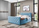 Boxspringbett MOLIE Hellblau - Breite: 142 cm