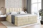 Boxspringbett BOXI1 KING Ecru - Breite: 200 cm