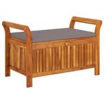 Banc de rangement de jardin 3028198 Gris - Profondeur : 91 cm