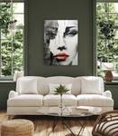 Image Canvas VISAGE De Femme Abstraction 50 x 70 x 70 cm