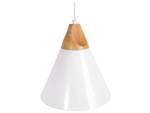 Lampe suspension ALBANO Marron - Blanc - Métal - 25 x 132 x 25 cm