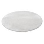 Luxus VeloursTeppich Touch Rund Grau - Silber - 133 x 133 cm