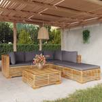 Garten-Lounge-Set 3028565-11 (6-teilig) Dunkelgrau - Grau