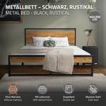 Metallbett mit Lattenrost 145 x 88 x 210 cm