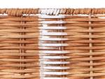 Aufbewahrungsbox CADEAU 3-tlg Braun - Weiß - Rattan - 24 x 24 x 24 cm