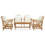 Garten-Lounge-Set (5-teilig) 3004236-4 Braun - Weiß