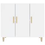 Sideboard DE5812 Weiß - Holzwerkstoff - 90 x 80 x 34 cm