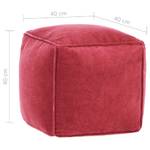 Sitzpouf 298670 Pink - Textil - 40 x 40 x 40 cm