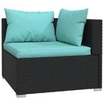 Garten-Lounge-Set (6-teilig) 3013633-11 Schwarz - Blau