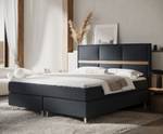 Boxspringbett Soto Schwarz - Breite: 140 cm