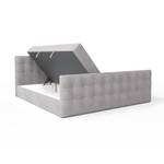 Boxspringbett Doppelbett Loures Lux Silber / Grau - Silbergrau - Breite: 140 cm