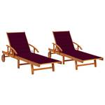 Chaise longue (lot de 2) 3009260-4 Safran