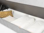 MONTREAL Boxspringbett mit Bettkasten Silber - Breite: 180 cm