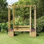 Garten-Pergola M627365 Braun - Holzwerkstoff - 230 x 198 x 60 cm