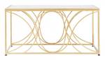 Couchtisch ?? elegantes Quadrat Gold - Metall - 90 x 45 x 60 cm