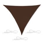 Voile d'ombrage triangle marron 300 x 260 cm