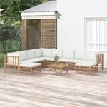 Garten-Lounge-Set 3028492-31 (11-teilig) Weiß - Bambus - 69 x 65 x 69 cm