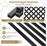 Gartenbank ZB33089 Schwarz - Metall - 62 x 86 x 127 cm