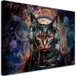 KUNSTDRUCK Cyber Cat DJ Vibes 2 60 x 40 cm