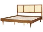 Doppelbett AURAY Braun - Massivholz - 185 x 119 x 204 cm